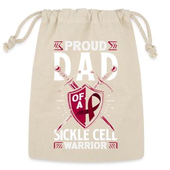 Sickle Cell Awareness Warrior Supporter Survivor - Reusable Gift Bag - Natural - Front