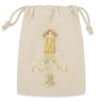 Chaplain Pastor Minister Ministry Of Presence - Reusable Gift Bag - Natural - Front