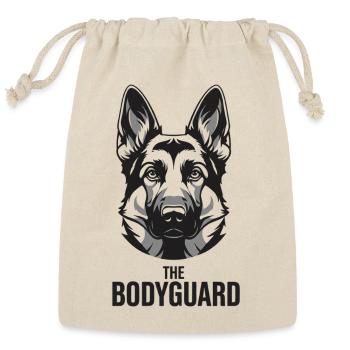 Guard Dog Portrait Art Design - Reusable Gift Bag - Natural - Front