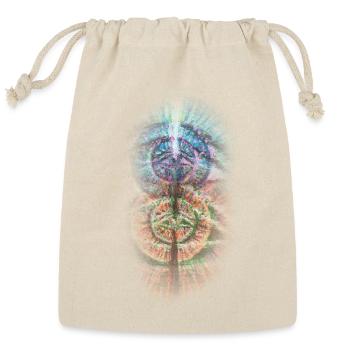 Eye See #02 — Dual View | Psychedelic Eye Art - Reusable Gift Bag - Natural - Front