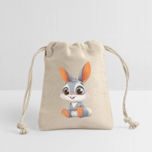 Multicolor Baby Rabbit Cartoon Sitting - Reusable Gift Bag