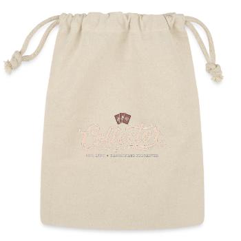 Card Collector  - Reusable Gift Bag - Natural - Front