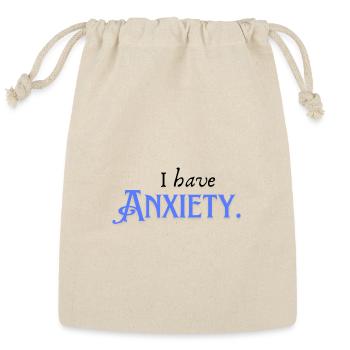 Anxiety Awareness Quote - Reusable Gift Bag - Natural - Front