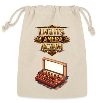 Golden Era Cinema Art Deco - Reusable Gift Bag - Natural - Front