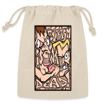 Clash in Zigzag Panels - Reusable Gift Bag - Natural - Front