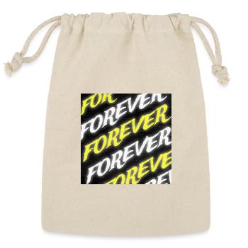 Forever  Neon Text - Reusable Gift Bag - Natural - Front