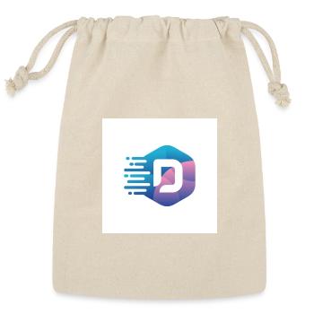 D Gradient Sprint Logo - Reusable Gift Bag - Natural - Front
