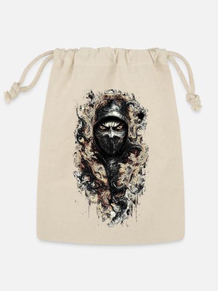 face mask demon - Reusable Gift Bag - Natural