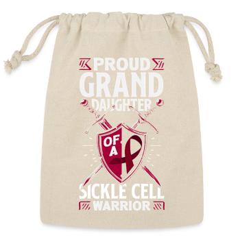 Sickle Cell Awareness Warrior Supporter Survivor - Reusable Gift Bag - Natural - Front