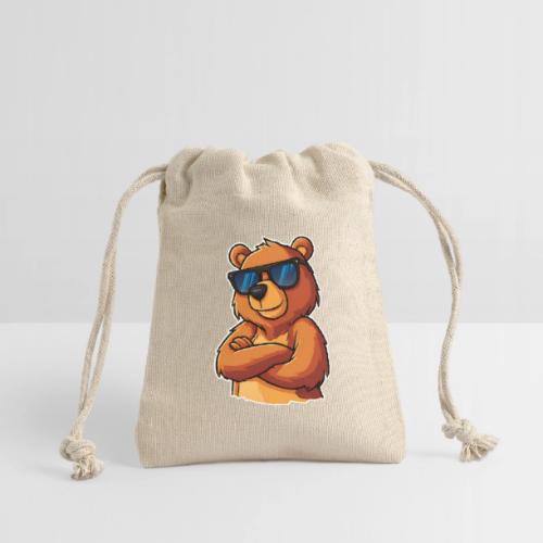 Cool Bear Sunglasses Cartoon Design - Reusable Gift Bag