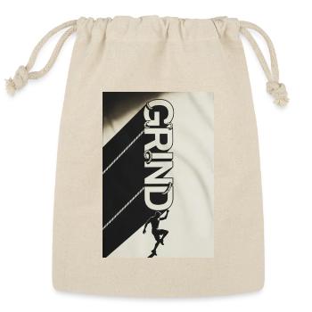 Grind Climb Rope Typography - Reusable Gift Bag - Natural - Front