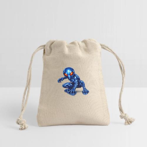 Blue Alien Crouch - Reusable Gift Bag