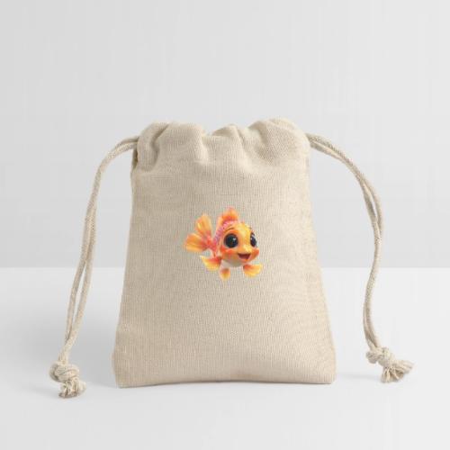 Cheerful 3D Orange Baby Fish - Reusable Gift Bag