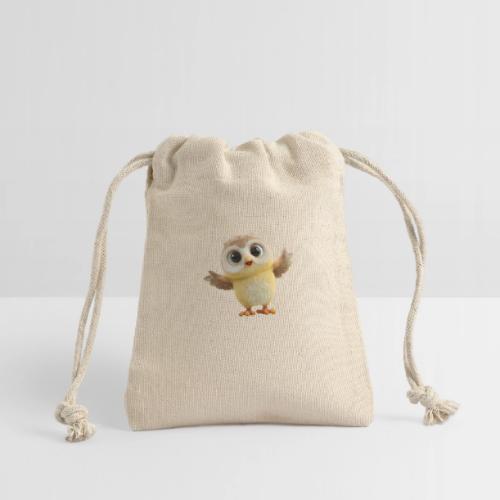Cute Cartoon Baby Owl with Wings Open - Reusable Gift Bag