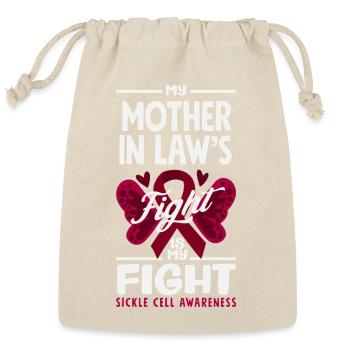 Sickle Cell Awareness Warrior Supporter Survivor - Reusable Gift Bag - Natural - Front