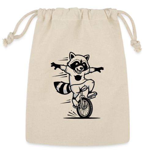 Unicycle Fox Cartoon - Reusable Gift Bag