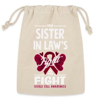 Sickle Cell Awareness Warrior Supporter Survivor - Reusable Gift Bag - Natural - Front