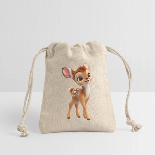Sweet 3D Baby Deer with Big Eyes - Reusable Gift Bag