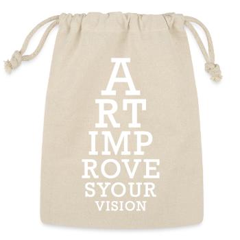 Art Improve Your Vision - Reusable Gift Bag - Natural - Front