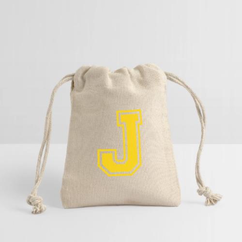 Letter J – Capital Athletic Alphabet Monogram - Reusable Gift Bag