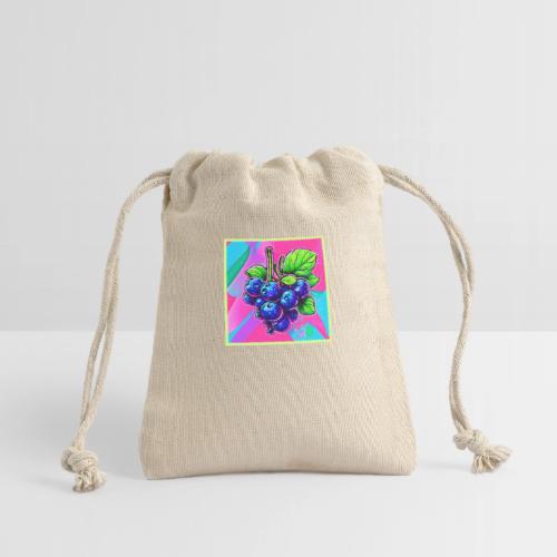 Vibrant Blueberry Artwork - Reusable Gift Bag