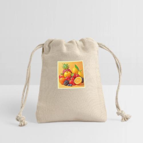 Fresh Bounty: Vibrant Fruit Harvest Art - Reusable Gift Bag