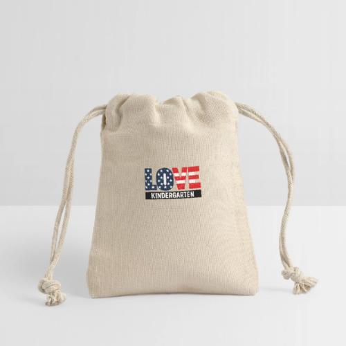 Love Kindergarten Patriotic Graduation - Reusable Gift Bag