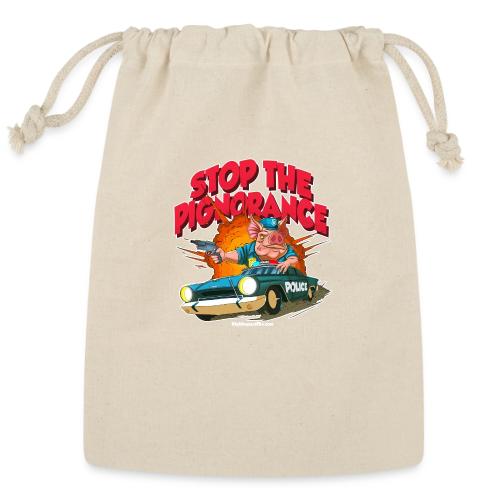 Stop Pignorance for DARK Backgrounds - Reusable Gift Bag
