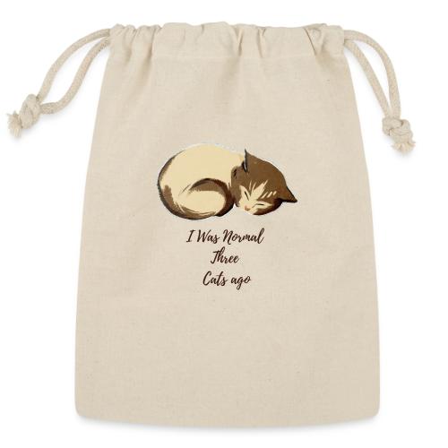 I Was Normal Three Cats Ago Funny Cat T-Shirt - Reusable Gift Bag