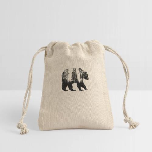 Evergreen Bear Silhouette - Reusable Gift Bag