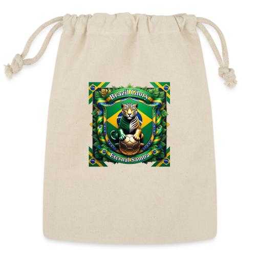 Brazil Jaguar Glory T-Shirt, Flag Pride Badge Gift - Reusable Gift Bag
