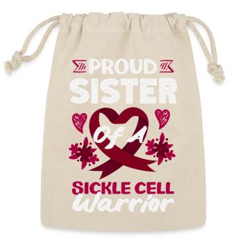 Sickle Cell Awareness Warrior Supporter Survivor - Reusable Gift Bag - Natural - Front