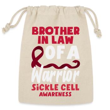 Sickle Cell Awareness Warrior Supporter Survivor - Reusable Gift Bag - Natural - Front