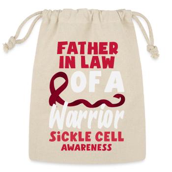 Sickle Cell Awareness Warrior Supporter Survivor - Reusable Gift Bag - Natural - Front