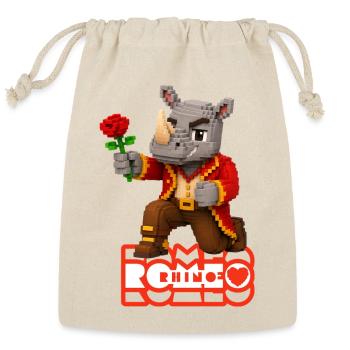 Romeo Rhino The LoverBoy - Reusable Gift Bag - Natural - Front