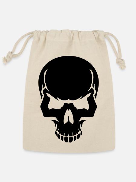 Skull - Reusable Gift Bag - Natural