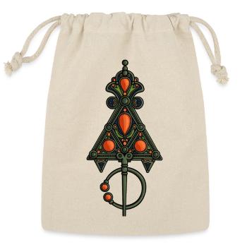 Ornate Ember Key Pendant - Reusable Gift Bag - Natural - Front