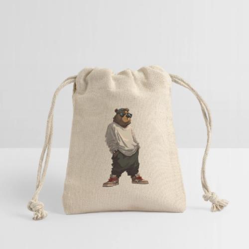 Urban Streetwear Bear Cool Apparel Design - Reusable Gift Bag