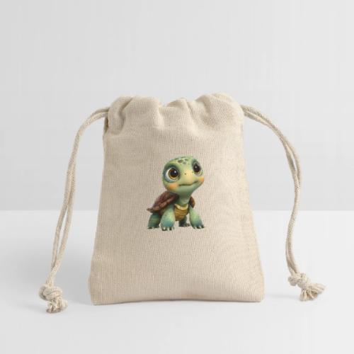 Adorable Cartoon Baby Turtle with Big Eyes - Reusable Gift Bag