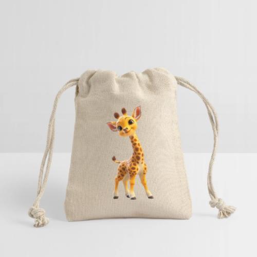 Adorable 3D Baby Giraffe with Big Eyes - Reusable Gift Bag