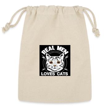 All product cat unique fashion design  - Reusable Gift Bag - Natural - Front