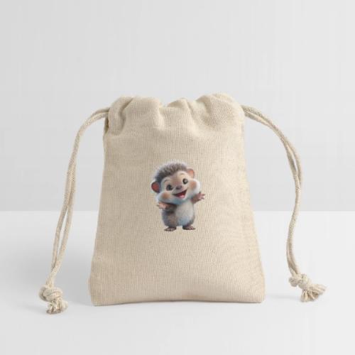 Playful Cartoon Hedgehog with Joyful Pose - Reusable Gift Bag