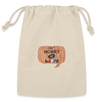 Happy thoughts - Reusable Gift Bag - Natural - Front
