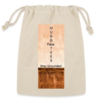 Stay Grounded Mug Tees - Reusable Gift Bag - Natural - Front
