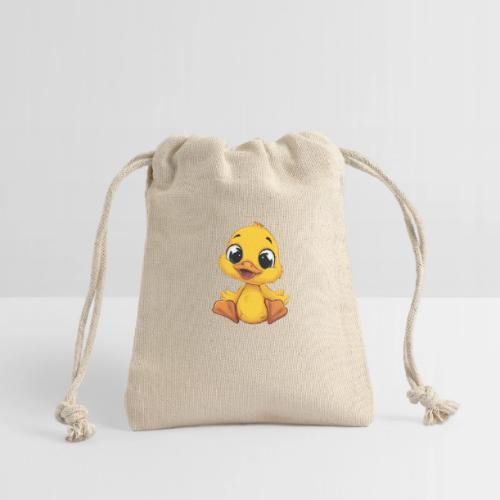 Sweet Yellow Cartoon Duck Sitting Happily - Reusable Gift Bag