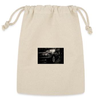 Noir Classic Car Silhouette - Reusable Gift Bag - Natural - Front