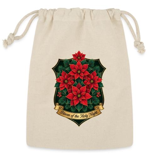 Poinsettia Crest T-Shirt - Reusable Gift Bag