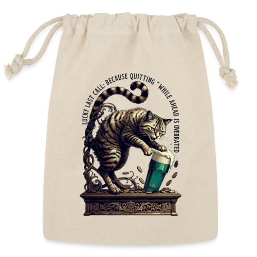 Lucky Last Call Cat Graphic Tee - Reusable Gift Bag