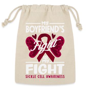 Sickle Cell Awareness Warrior Supporter Survivor - Reusable Gift Bag - Natural - Front
