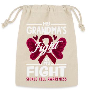 Sickle Cell Awareness Warrior Supporter Survivor - Reusable Gift Bag - Natural - Front